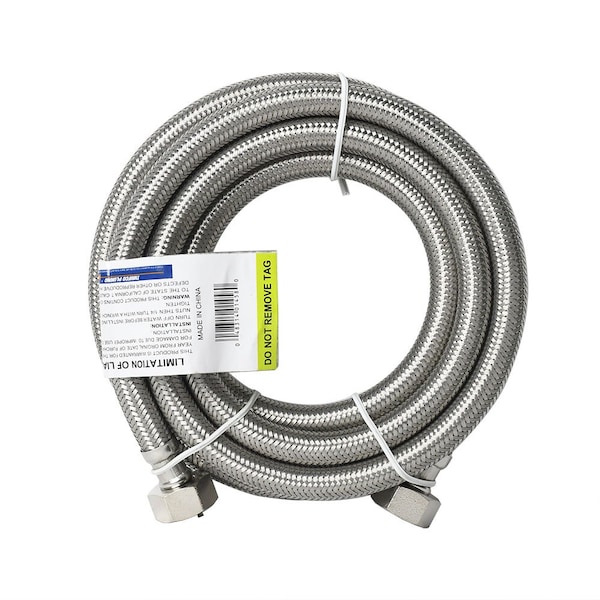 Thrifco Plumbing 3/8 Inch Comp x 3/8 Inch Comp x 72 Inch Long Stainless Steel Ri 4401456 - main